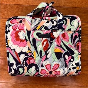Vera Bradley Floral Quilted Hanging Travel Toiletry Bag